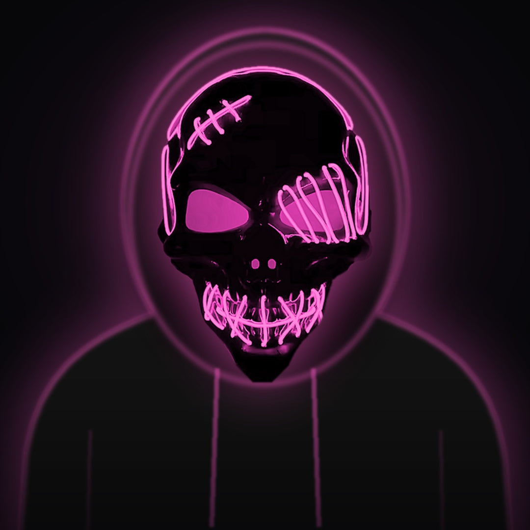 Glowing LED Skull Mask – Scare Everyone