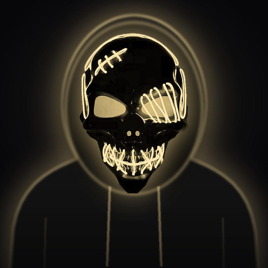 Glowing LED Skull Mask – Scare Everyone