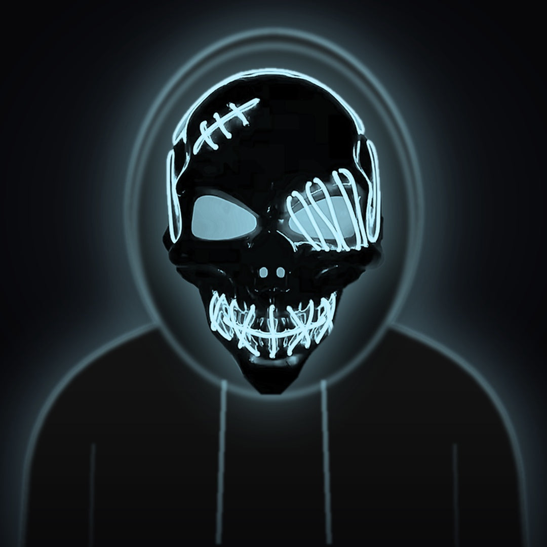 Glowing LED Skull Mask – Scare Everyone