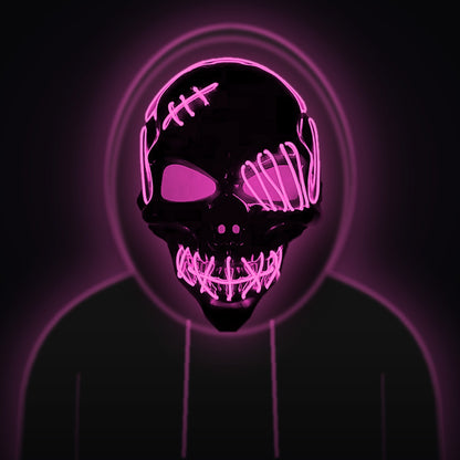 Glowing LED Skull Mask – Scare Everyone