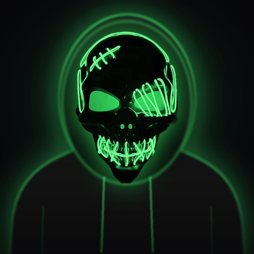 Glowing LED Skull Mask – Scare Everyone